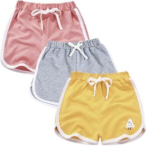 Rolanko Girls' Active Dolphin Shorts for Girls 3 Packs Kids Bike Running Summer Beach Athletic Sports 4-14 Years in Saudi Arabia