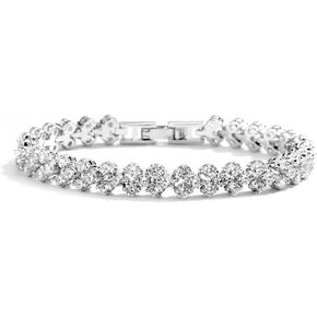 Mariell 6" Cubic Zirconia Wedding, Bridal or Prom CZ Tennis Bracelet, Petite Size for Smaller Wrist. in Kuwait