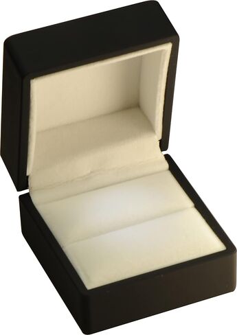 12 Piece Wholesale Bulk Pack LED Black Ring Box for Proposal, Wedding, Engagement, Shipping...Luxury LED Lighted Ring Jewelry Gift Box with Light for Men for Women in Kuwait