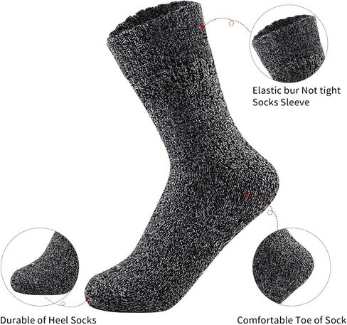 Century Star Womens Athletic Socks Knit Pattern Sports Socks Winter Wool Socks Crew Cut Cashmere Socks Warm Soft Socks in Kuwait