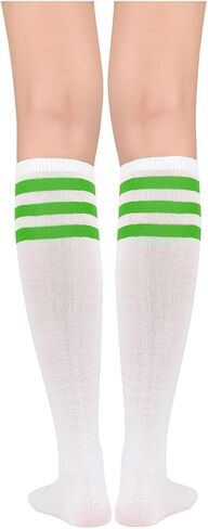 Century Star Women's Knee High Socks Athletic Thin Stripes Tube Socks High Stockings Outdoor Sport Socks in Kuwait