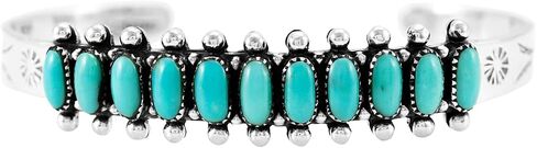 Turquoise Bracelet Sterling Silver 925 Genuine Turquoise Cuff Bracelet in Saudi Arabia