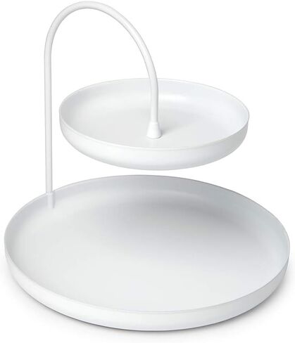 Umbra Poise Large, Double Jewelry Tray, Attractive Jewelry Storage You Can Leave Out, Two-Tiered, Matte Brass Finish in Saudi Arabia
