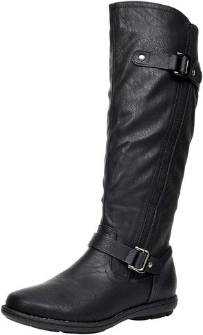 DREAM PAIRS Women's Faux Fur-Lined Knee High Winter Boots Fall Tall Boots in Kuwait