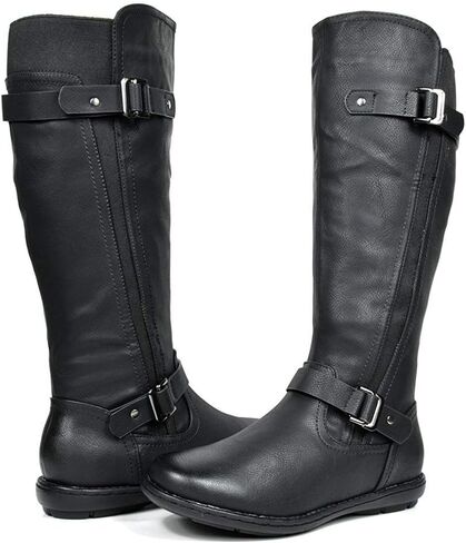 DREAM PAIRS Women's Faux Fur-Lined Knee High Winter Boots Fall Tall Boots in Kuwait