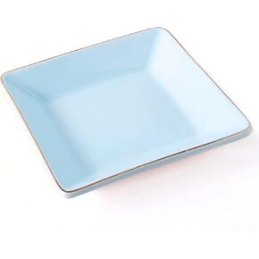 Ceramic Jewelry Dish Tray, Decorative Trinket Tray Holder for Ring Earring Key, Gift for Women Girls, 4.7inch, Black