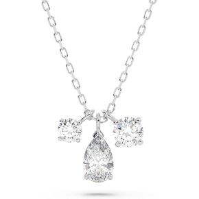 مجموعة مجوهرات Swarovski Attract Pear، لمسة نهائية من الروديوم، كريستالات شفافة in Saudi Arabia