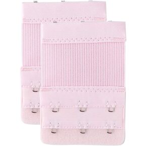 Allegra K Woman 2 x 3 Hooks Eye Tape Bra Strap Extension Extender Hook Light Pink 2 Pcs in Saudi Arabia