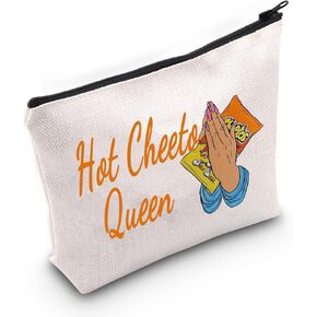 WZMPA Corncob Food Cosmetic Bag Food Fans Gifts Hot Queen Makeup Zipper Pouch Bag For Women Girls(Hot Queen)