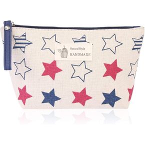 Multifunction Cute Print Travel Cosmetic Pouch Bag - Bridesmaid Gift Makeup Organizer Toiletry Wristlet Purse Inspirational Quote/Skull/Pineapple (Amazing, Loving, Strong)