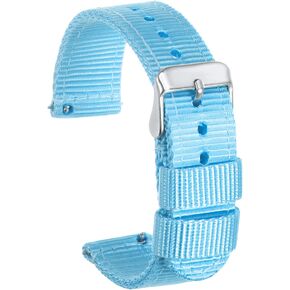 HARFINGTON Nylon Watch Band Durable Nylon Strap for Men, Universal Replacement Canvas Watchband