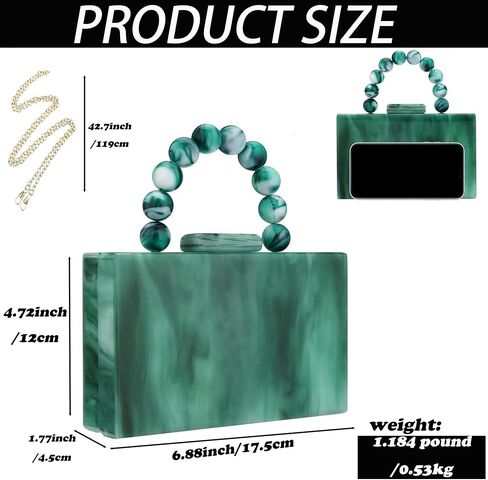 Buric Women Acrylic Clutch Purse Leopard Print Evening Bag Chain Formal Handbag Party Bridal Wedding Clutch Purse for Women in Saudi Arabia