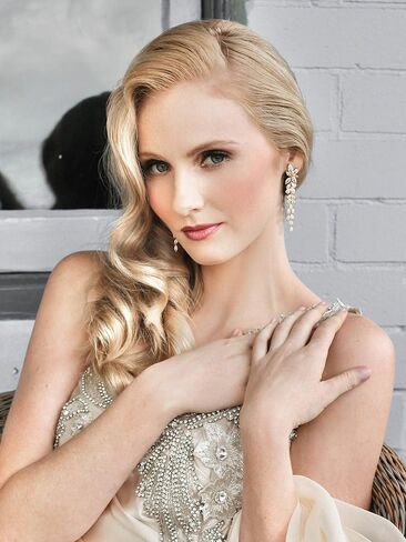 SWEETV Marquise Cubic Zirconia Wedding Earrings for Women Brides, Crystal Chandelier Bridal Drop Earrings for Prom Pageant in Kuwait