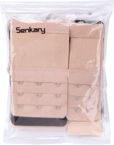 حمالة صدر سنكاري 8 قطع 3 خطافات / 2 خطافات 3 صفوف حزام تمديد مرن للسيدات للسيدات، 4 ألوان in Kuwait