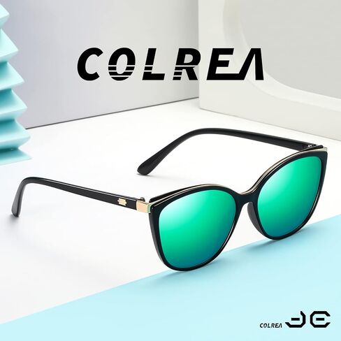 نظارات شمسية عصرية على شكل عين القطة من Colrea للنساء، نظارات حماية أنيقة من الأشعة فوق البنفسجية 400 CL22017 in Kuwait