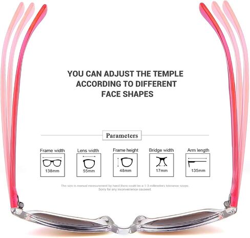 COLOSSEIN Womens Sunglasses UV400 Mirrored Lens, Fit for Outdoor, Vacation, Driving in Saudi Arabia