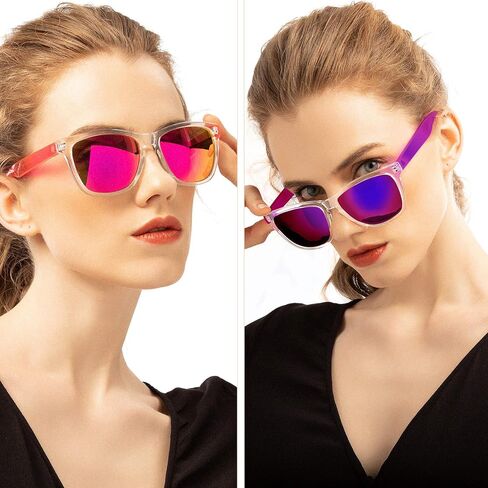 COLOSSEIN Womens Sunglasses UV400 Mirrored Lens, Fit for Outdoor, Vacation, Driving in Saudi Arabia