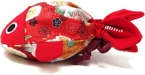 Honbay Cute Japanese Style Goldfish Drawstring Bag Gift Bag Cosmetic Bag Jewelry Pouch Coin Purse, 22x15cm/8.7x5.9inch (Pink) in Saudi Arabia