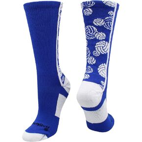 MadSportsStuff Crazy Volleyball Logo Crew Socks (multiple colors) in Saudi Arabia