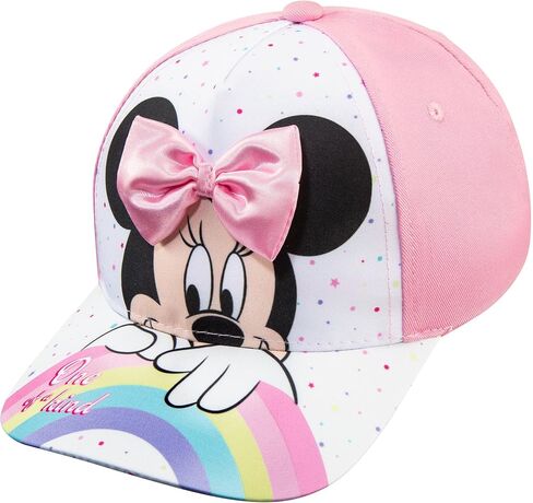 Disney Minnie Mouse Toddler Girls Pink Baseball Cap - Many Styles - Ages 2-4 Years - Adjustable Velcro Closure (Peek-a- Boo Minnie) in Saudi Arabia