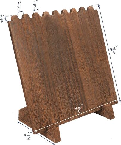 MOOCA Wooden Plank Necklace Jewelry Display Stand for 8 Necklaces, Necklace Display Holder, Wood Plank Necklace Display Stand, Necklace Storage Holder, Jewelry Display Stand, Black Color in Kuwait