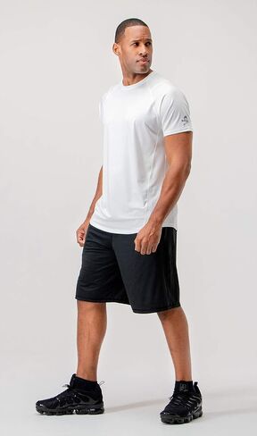 DEVOPS Men's 3-Pack Quick Dry Short Sleeve T-Shirt Sun Protection Running Athletic Workout Active Shirts in Saudi Arabia
