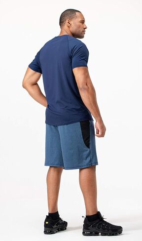 DEVOPS Men's 3-Pack Quick Dry Short Sleeve T-Shirt Sun Protection Running Athletic Workout Active Shirts in Saudi Arabia