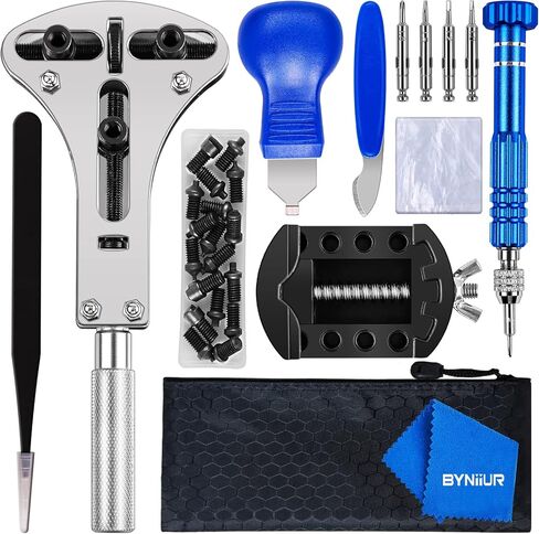 طقم أدوات بار الربيع ساعة ساعة من أوتوكسيل، طقم إصلاح إزالة حزام المعصم، 108 قطعة دبابيس سوار ساعة, A02 in Kuwait