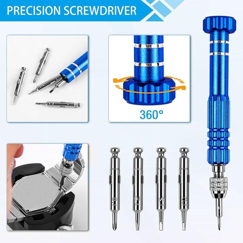 طقم أدوات بار الربيع ساعة ساعة من أوتوكسيل، طقم إصلاح إزالة حزام المعصم، 108 قطعة دبابيس سوار ساعة, A02 in Kuwait