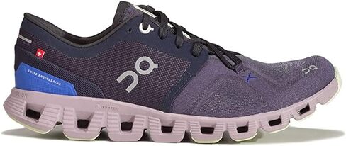 ON Womens Cloud X 3 Shift Textile Synthetic Heather Midnight Trainers 7 US in Saudi Arabia