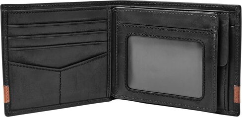 Fossil Men's Leather Bifold Wallet with Coin Pocket for Men in Saudi Arabia