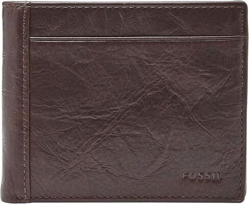 Fossil Men's Leather Bifold Wallet with Coin Pocket for Men in Saudi Arabia