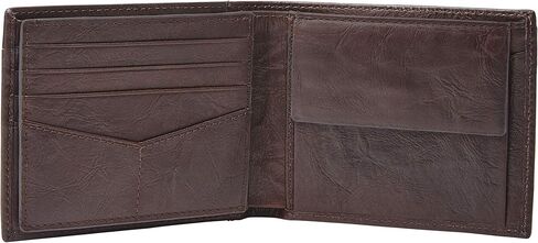 Fossil Men's Leather Bifold Wallet with Coin Pocket for Men in Saudi Arabia