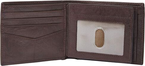 Fossil Men's Leather Bifold Wallet with Coin Pocket for Men in Saudi Arabia