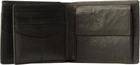 Fossil Men's Leather Bifold Wallet with Coin Pocket for Men in Saudi Arabia