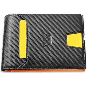 Men's Leather Passcase Wallet with Multiple Card Slots Men's RFID Blocking Bifold Wallet Stylish Anti Theft Security With ID Window Extra Capacity Attached Flip Pocket