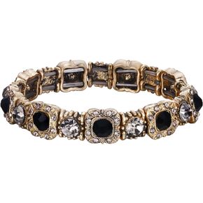 EleQueen Women's Wedding Bridal Vintage Inspired Austrian Crystal Tennis Bracelets