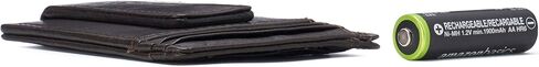 Alpine Swiss Harper Mens RFID Slim Money Clip محفظة جيب أمامي بسيطة من الجلد حامل بطاقة الهوية باللون الأسود in Kuwait