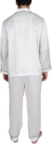 OSCAR ROSSA Men's Luxury Silk Sleepwear 100% Mulberry Silk Pajamas Set in Saudi Arabia