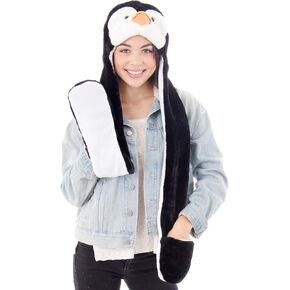Simplicity 3-in-1 Multi-Functional Animal Hat, Scarf, & Mitten Combo