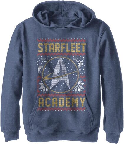 Fifth Sun Kids' Star Trek: The Next Generation Starfleet Xmas Youth Pullover Hoodie in Saudi Arabia