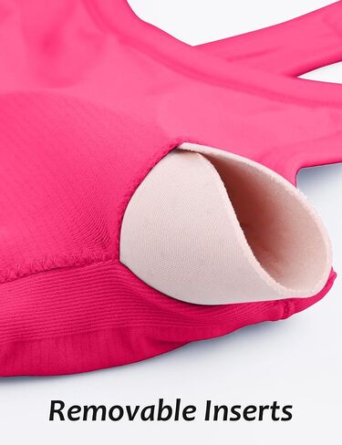 MathCat Workout Tank Tops for Women with Built in Bra, Sleeveless Gym Tops Seamless Racerback Athletic Yoga Shirts in Kuwait
