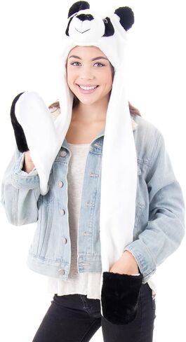 Simplicity 3-in-1 Multi-Functional Animal Hat, Scarf, & Mitten Combo in Kuwait