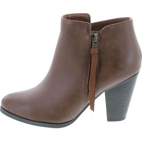 Soda Women's Ages Tassel Zip Chunky Heel Bootie in Saudi Arabia