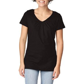 تي شيرت Hanes Women's Shirred V-Neck in Saudi Arabia