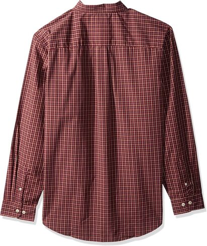Arrow 1851 Men's Hamilton Poplins Long Sleeve Button Down Plaid Shirt in Saudi Arabia