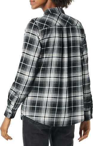 Amazon Essentials Women's Classic-Fit Long-Sleeve Lightweight Plaid Flannel Shirt in Saudi Arabia
