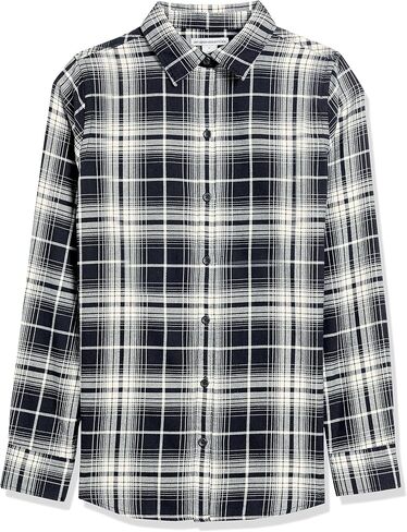 Amazon Essentials Women's Classic-Fit Long-Sleeve Lightweight Plaid Flannel Shirt in Saudi Arabia