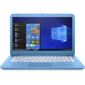 HP Stream 14-inch Laptop, Intel Celeron N3060 Processor, 4 GB SDRAM Memory, 32 GB eMMC storage, Windows 10 Home in S Mode with Office 365 Personal for one year (14-cb010nr, Aqua Blue) in Saudi Arabia