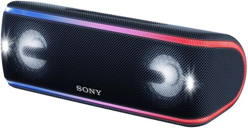 Sony SRS-XB41 Portable Bluetooth Speaker: Wireless Party Speaker with Flashing Line Light - Loud Audio for Phone Calls Bluetooth Speakers - Black - SRS-XB41 in Saudi Arabia
